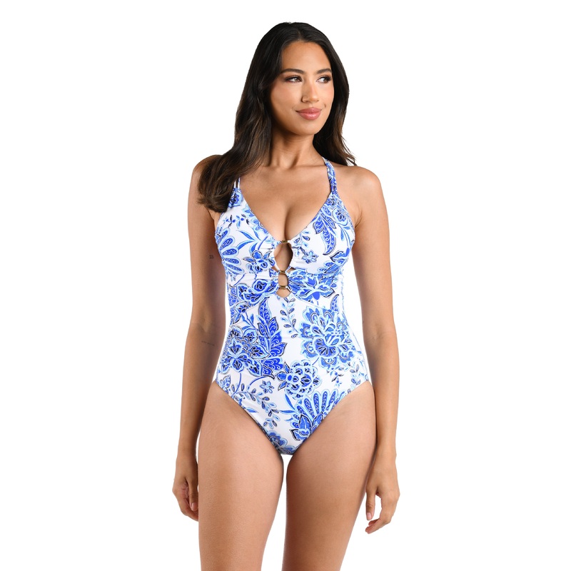 Beyond The Pacific Underwire Lace Up One Piece