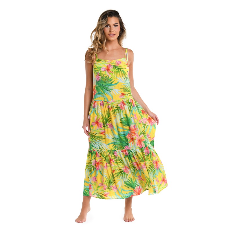 Calypso Bloom Tiered Maxi Dress – FINAL SALE