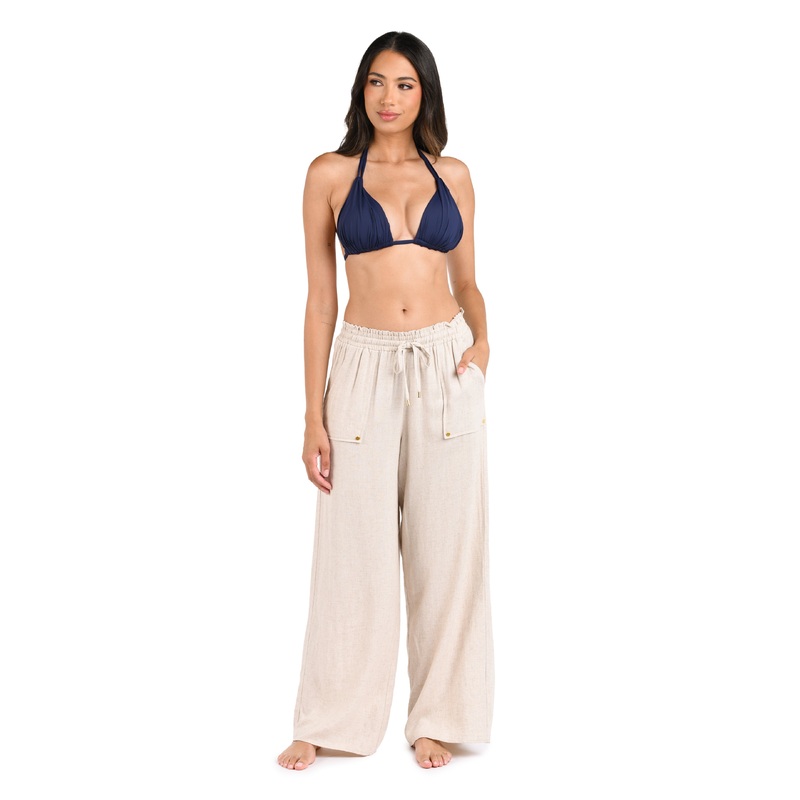 Delphine Coast Beach Pant Cover Up – Taupe