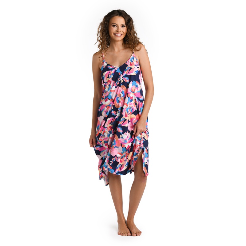 Denim Bouquet Scarf Hem Dress Cover Up (Final Sale)