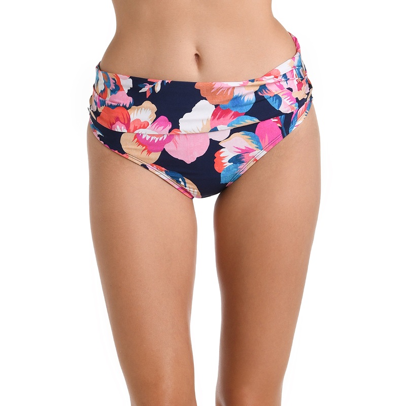 Denim Bouquet Shirred Band Hipster Bottom (Final Sale)