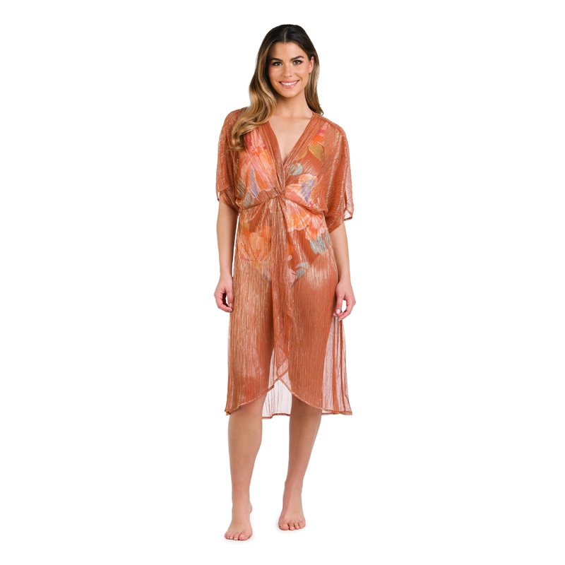Golden Hour Twist Wrap Midi Dress Cover Up – FINAL SALE