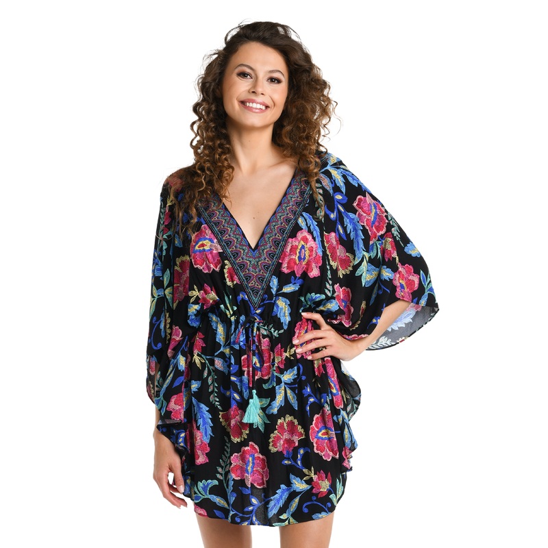 Midnight Magic V-Neck Caftan Cover Up – FINAL SALE