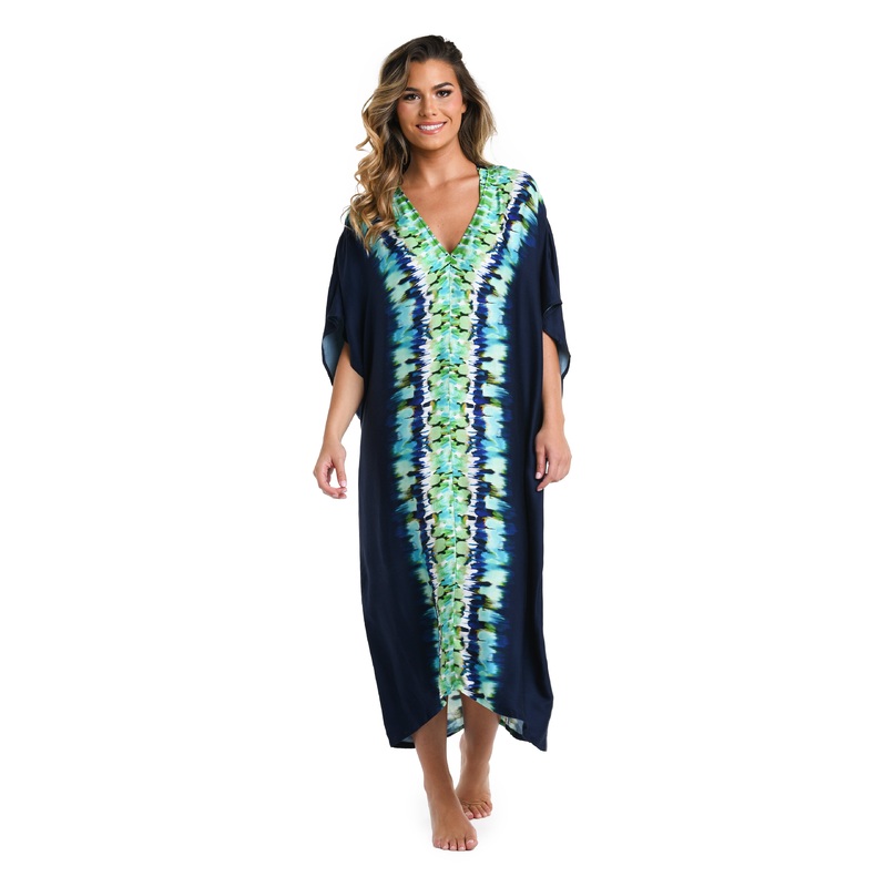 Monarch Seas Long Caftan Cover Up – FINAL SALE