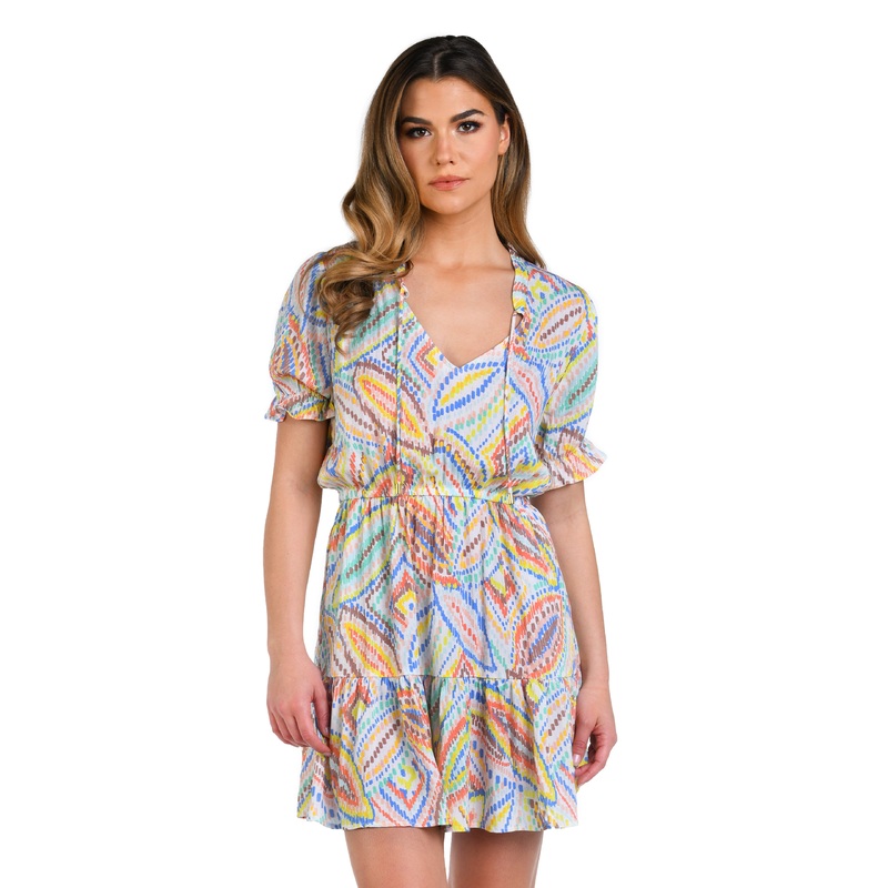 Sunbaked Jewels V-Neck Cover Up Dress – FINAL SALE