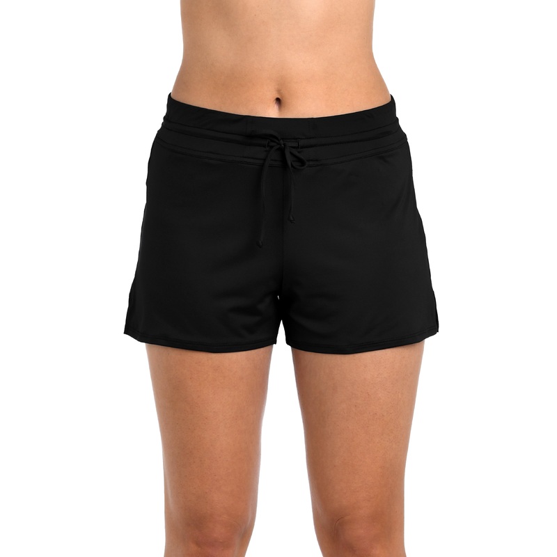 24th & Ocean Solid Front Tie Swim Short Bottom