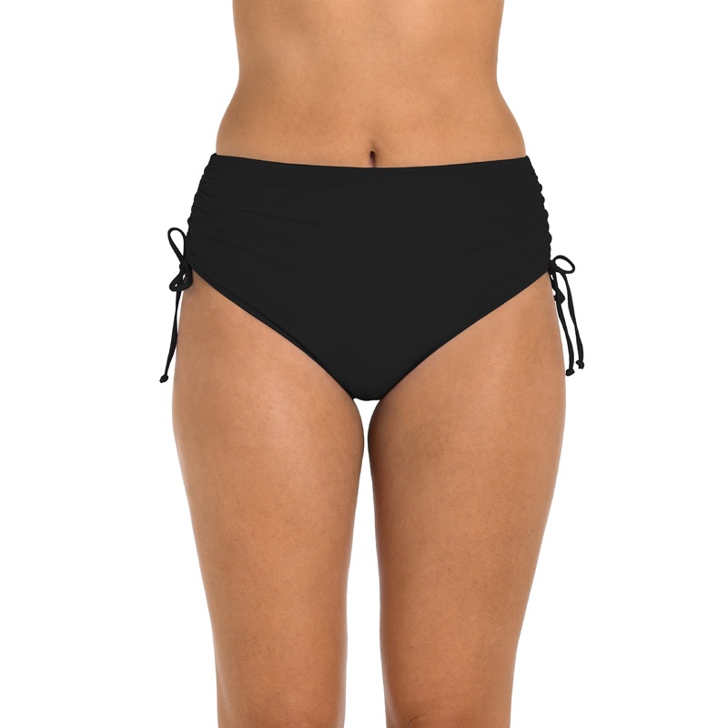 24th & Ocean Solid Mid Waist Side Tie Hipster Bottom