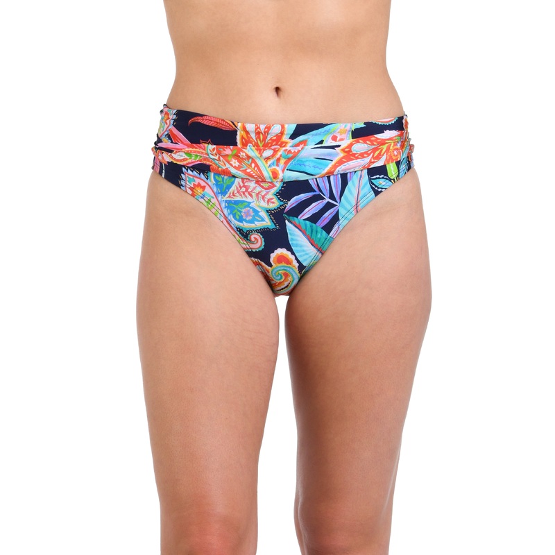 Tropidelic Paisley Shirred Band Hipster Bottom – FINAL SALE