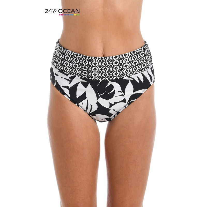 24th & Ocean Antigua Leaf High Waist Bottom – FINAL SALE