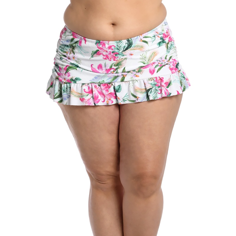 Mystic Palms Asymmetrical Ruffle Skirt – FINAL SALE