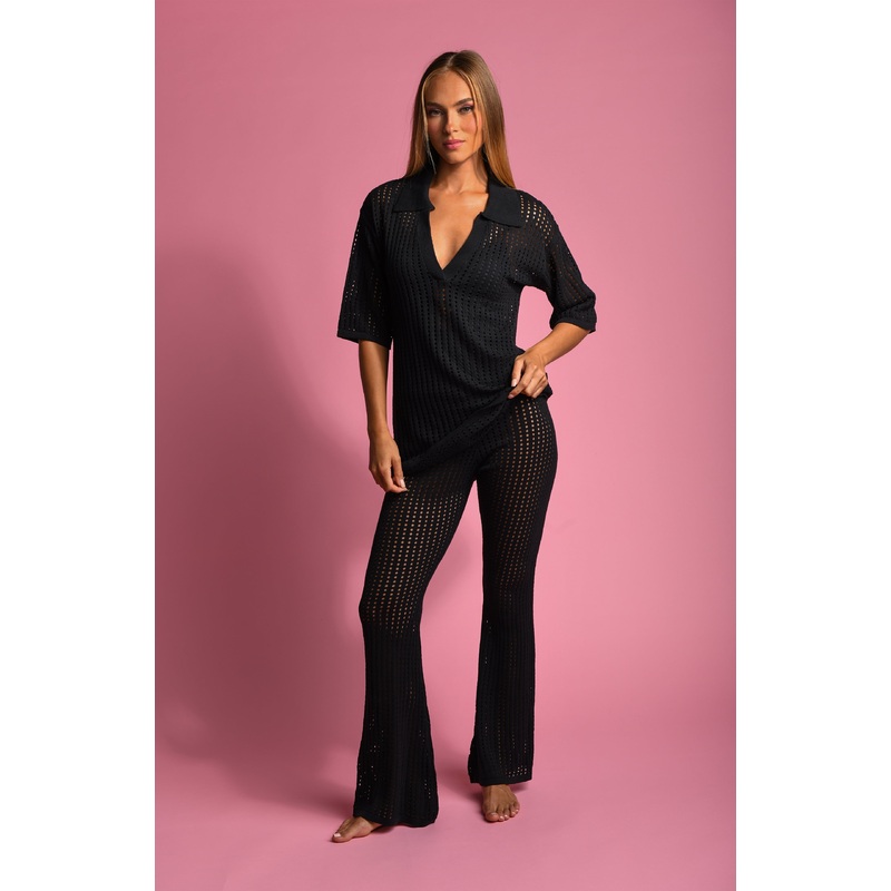Sunshine 79 Resort Crochet Covers V-Neck Tunic – FINAL SALE