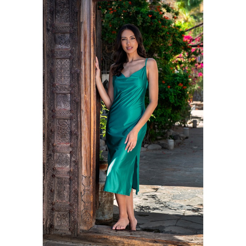 Earth Goddess Midi Dress Cover Up – Teal – FINAL SALE
