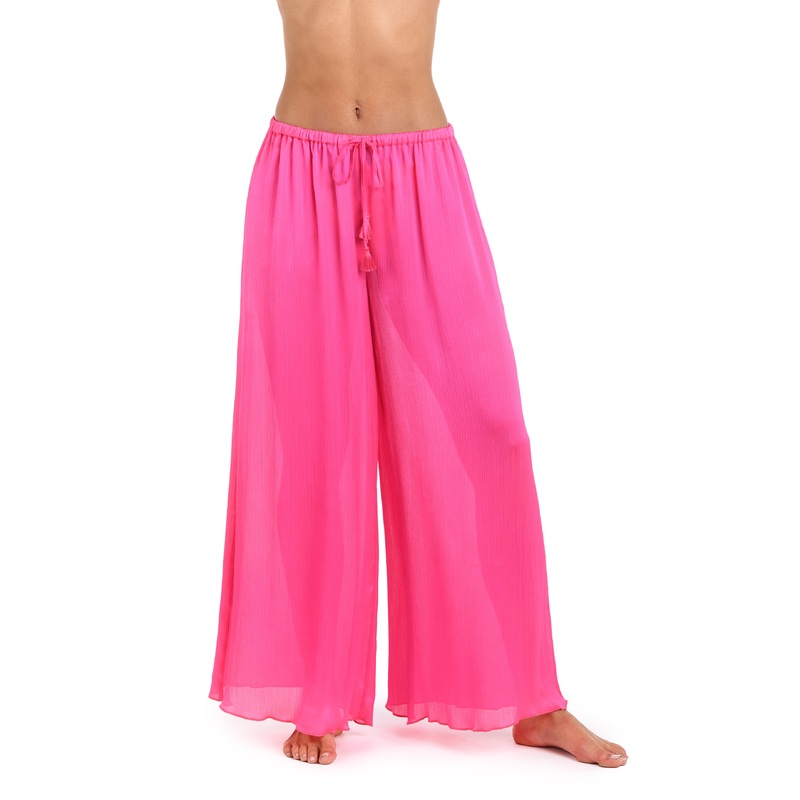 Sunshine 79 Radiance Crinkle Beach Pant – Bright Pink