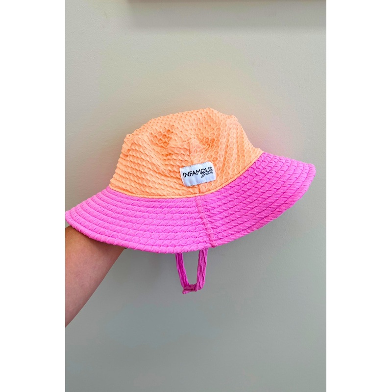 Daisy Swim Hat – Orange Sherbet