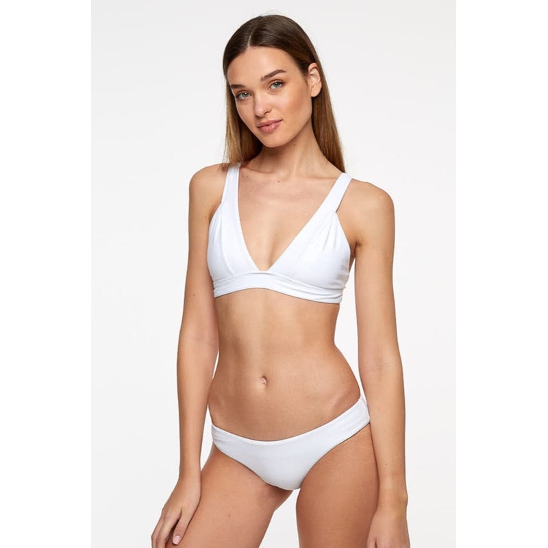 Lola Triangle Top – Fresh White