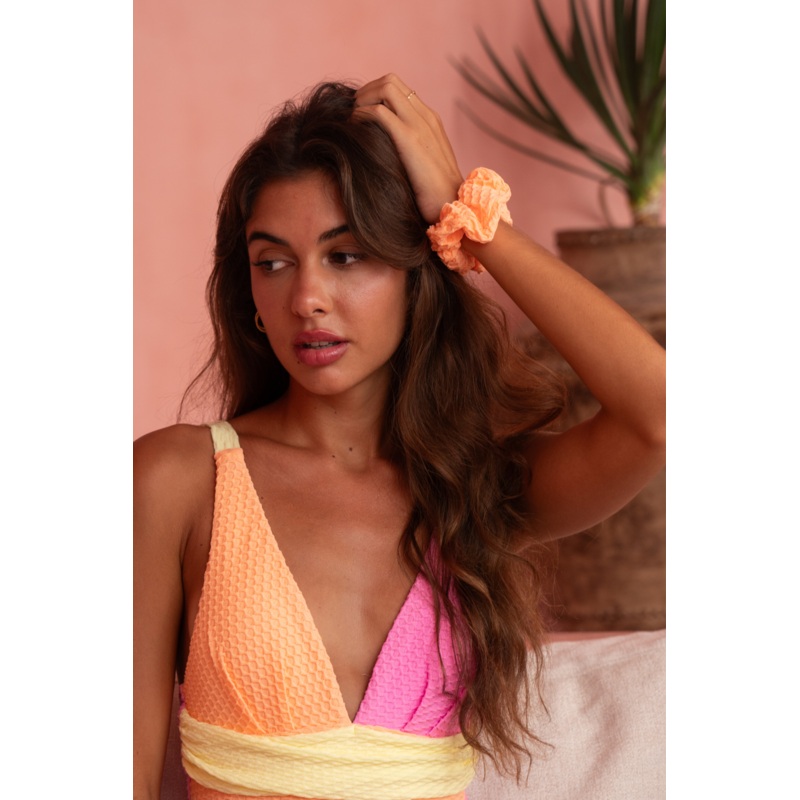 Mimi Scrunchie – Orange Sherbet