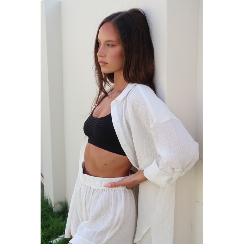 Nadia Shorts – Fresh White