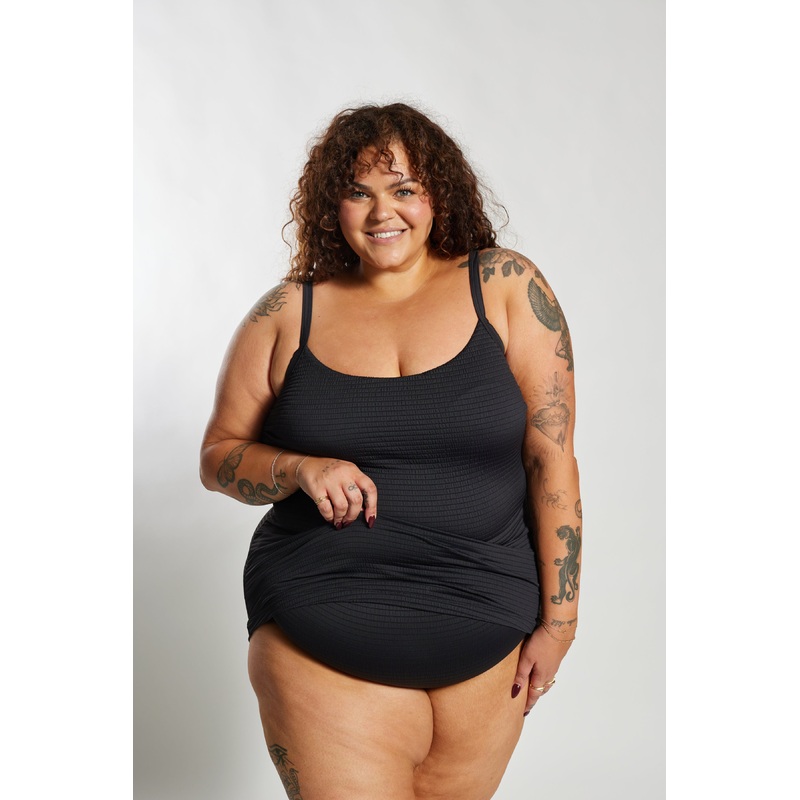 Giselle Tankini Top Curve – Black Runch