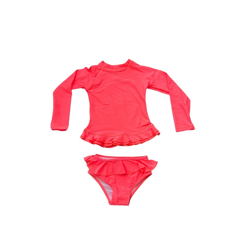 Mini Annie Rashie Set 02 – Fluorescent Coral