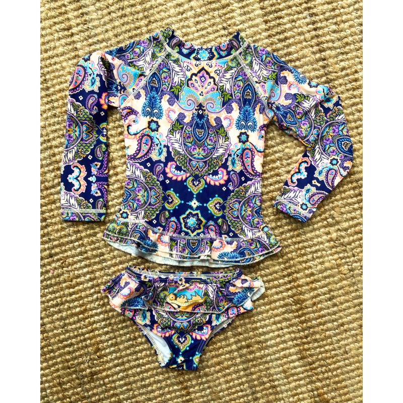 Mini Annie Rashie Set 02 – Peacock Swirls
