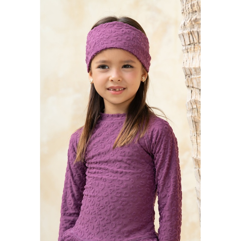Mini Carmen Accessory  – Textured Leopard Grape