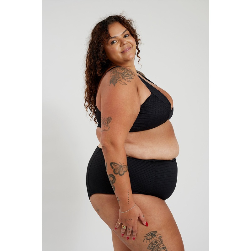 Penelope Bikini Bottom Curve – Black Runch