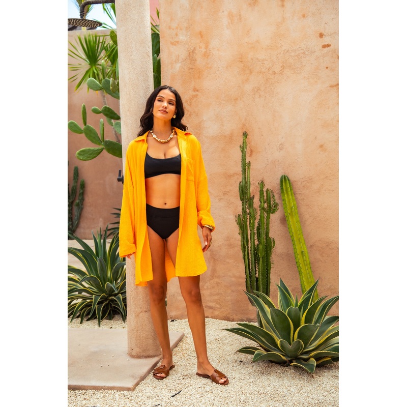 Sandy Shirt Dress – Marigold