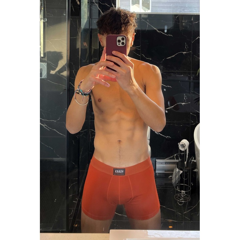 Burnt Orange Men Boxer