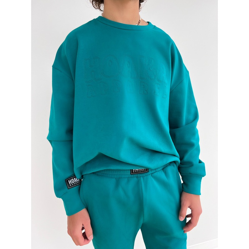 Emerald Comfy Crew Neck Sweatshirt