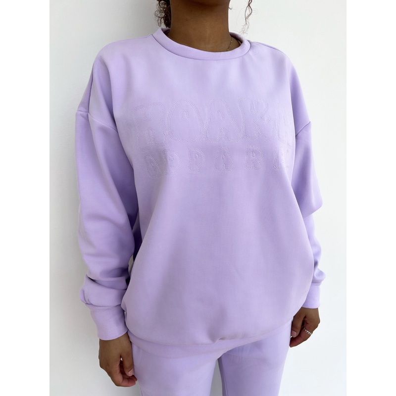 Lilac Comfy Crew Neck Sweatshirt