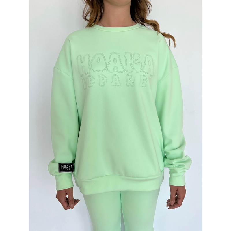 Mint Comfy Crew Neck Sweatshirt