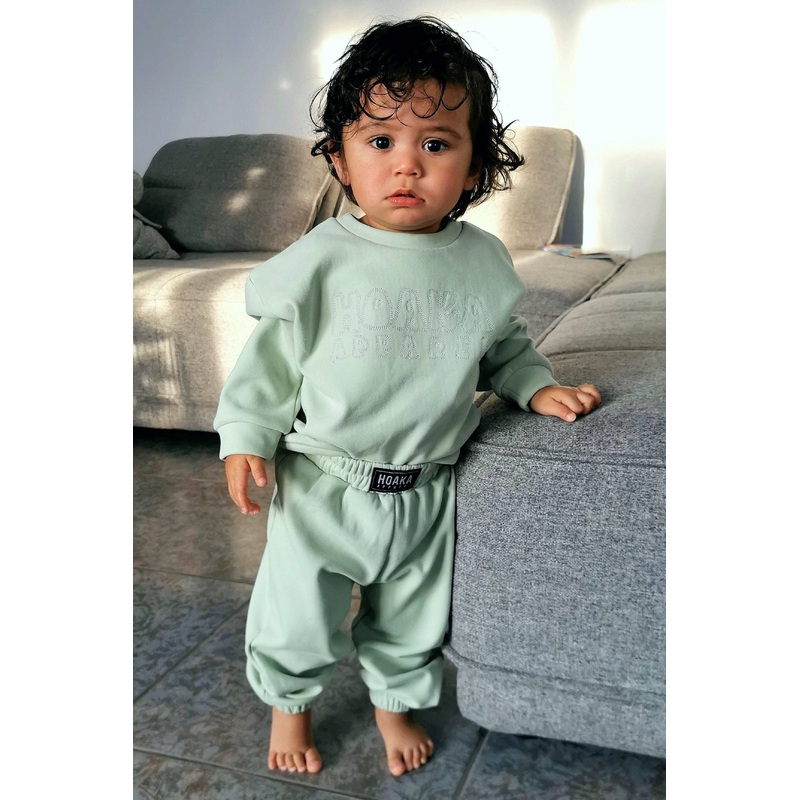 Pistachio Comfy Joggers For Baby & Kids