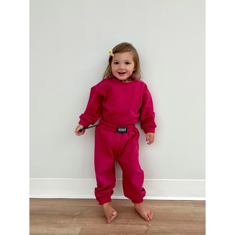 Raspberry Pink Comfy Joggers For Baby & Kids