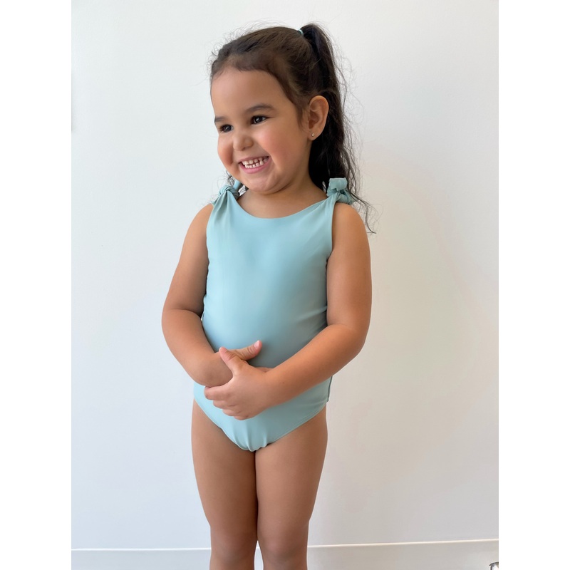 Sage Blue Matching Swim For Baby & Kids