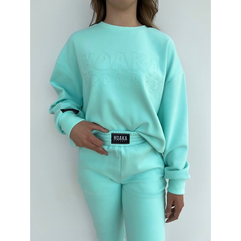 Sky Blue Comfy Crew Neck Sweatshirt