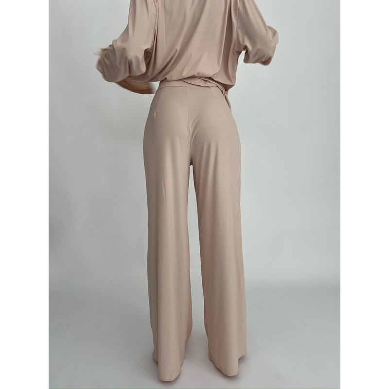 Beige Lined Pants