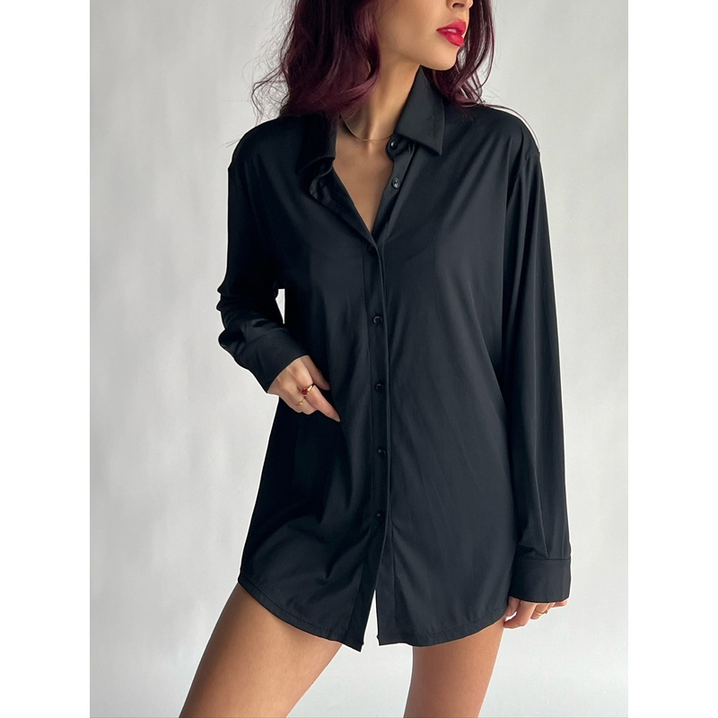 Black Lined Chemise