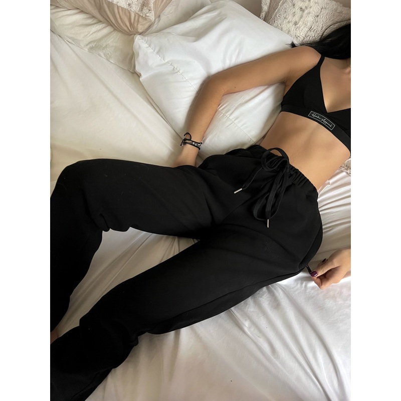 Midnight Comfy Black Joggers