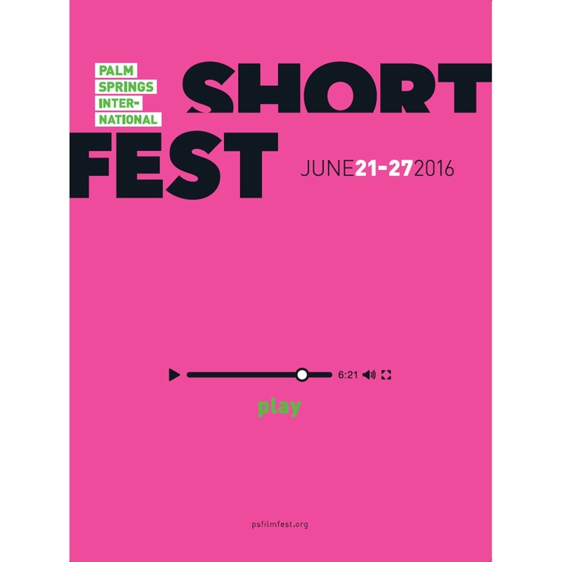 2016 Palm Springs International ShortFest Poster – Pink/Yellow