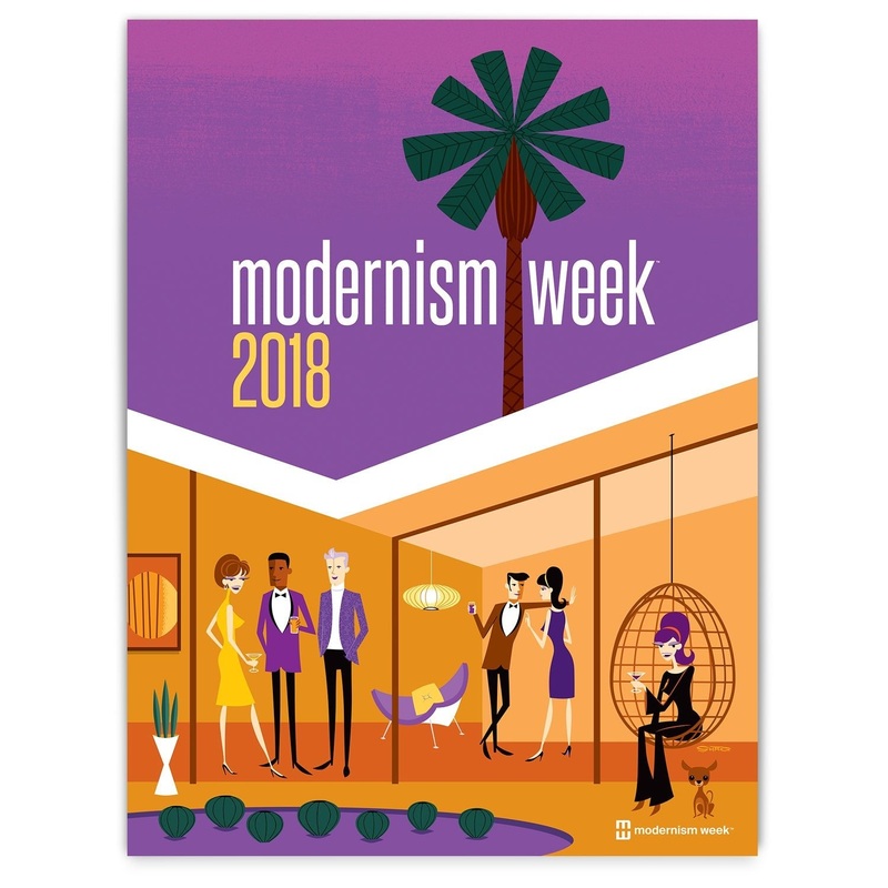 2018 Modernism Week Poster by Shag