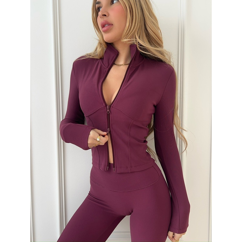 Burgundy Lined Active Vest