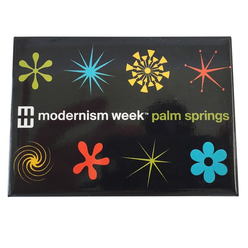 Modernism Week Magnet – Black Starburst