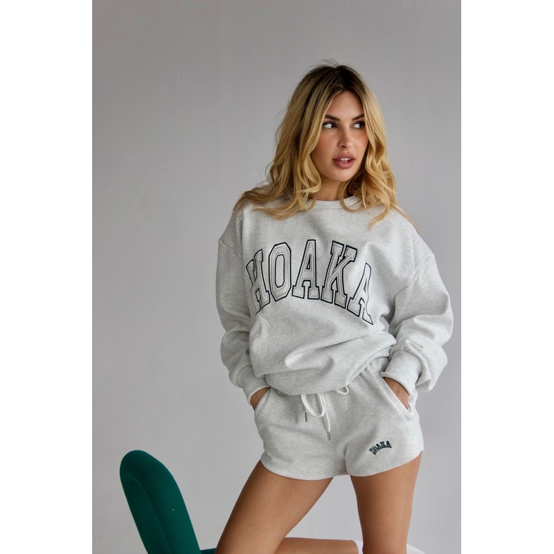 Vintage Grey Comfy Crewneck Sweatshirt
