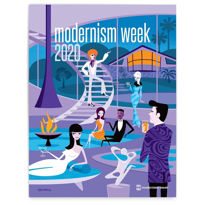 2020 Modernism Week Poster by Shag
