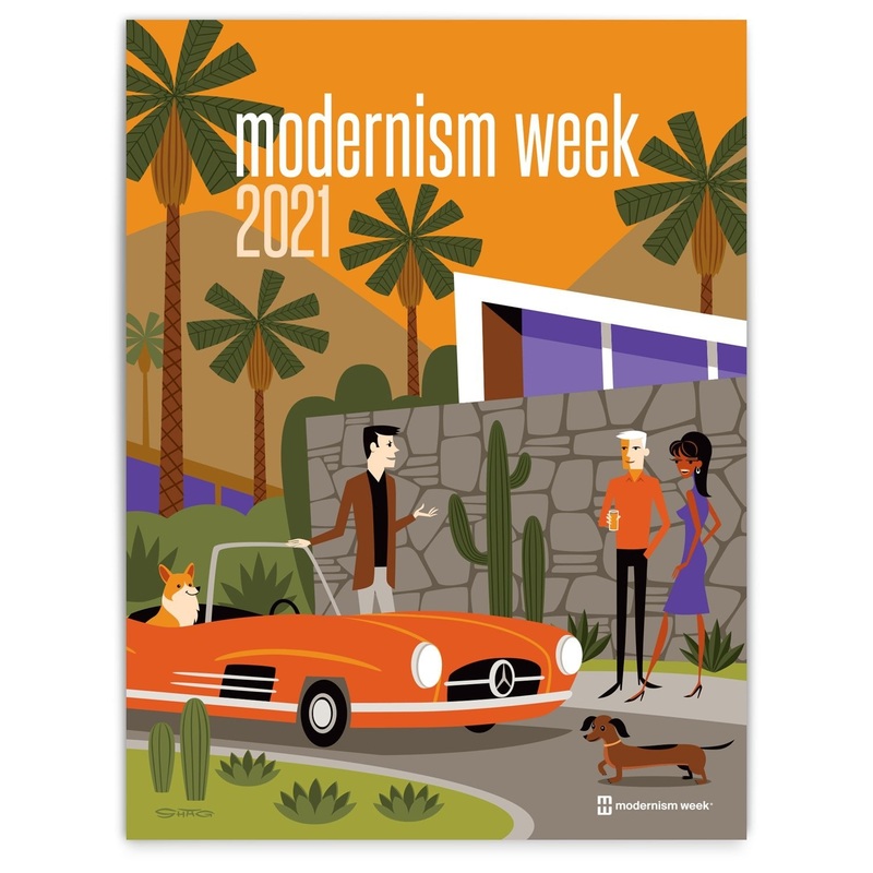 2021 Modernism Week Poster by Shag