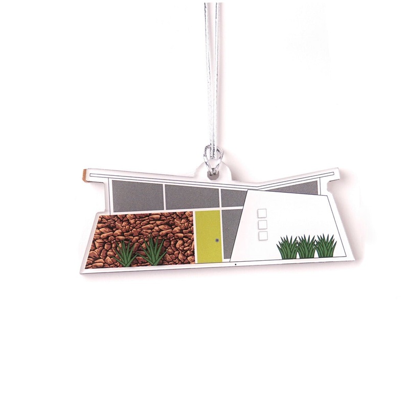 Acrylic Midcentury House Ornament – Ranch Club Estates