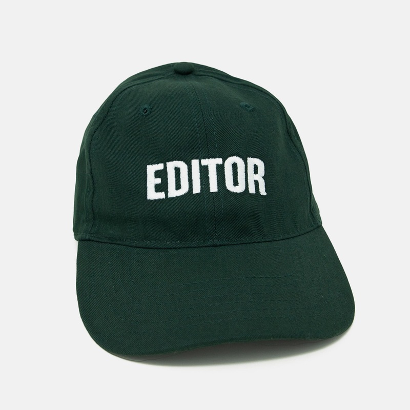 Film Role Embroidered Cap – Editor