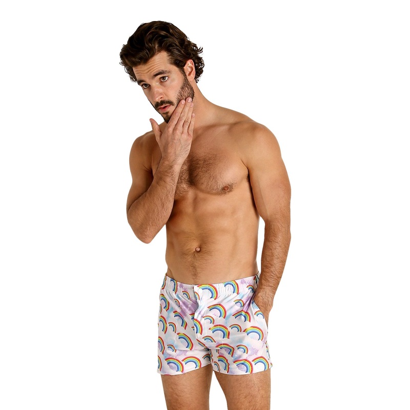 LASC Malibu Swim Shorts – Rainbow Cloud