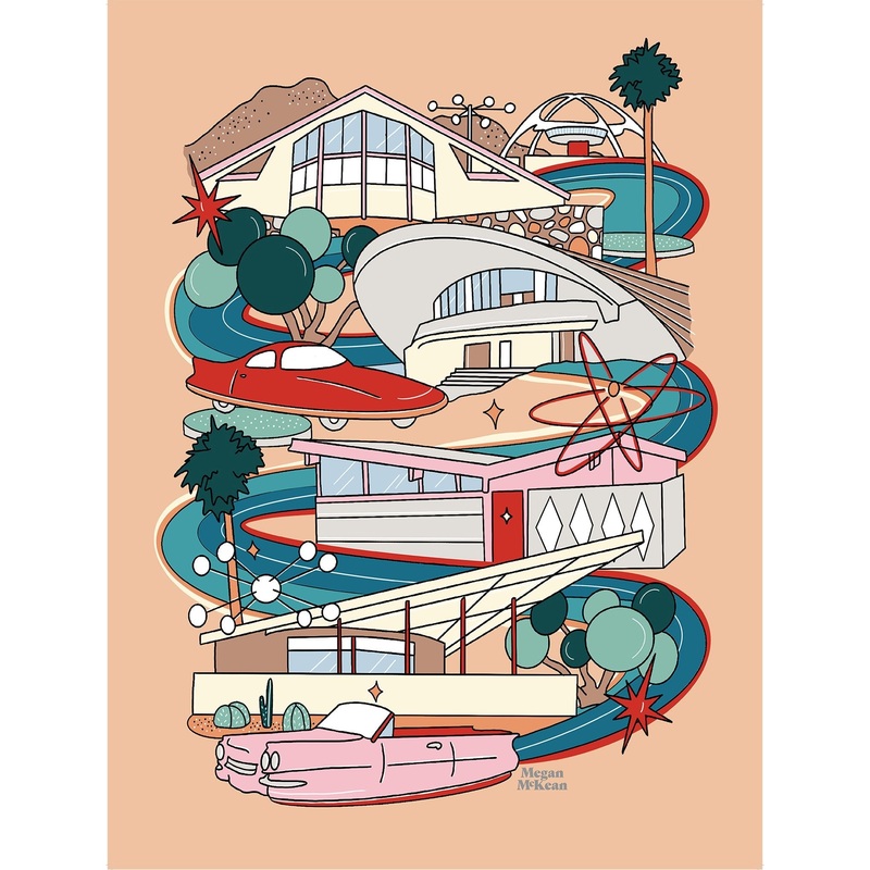 Megan McKean Palm Springs Icons Poster