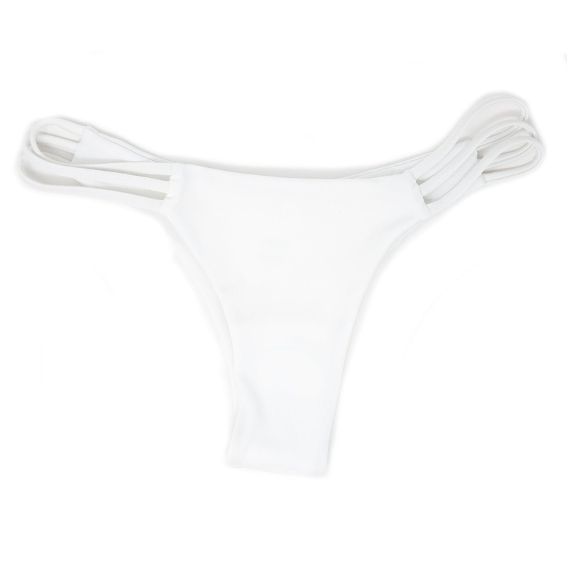 Seaweeds White Strappy Cheeky Minimal Coverage Bottom